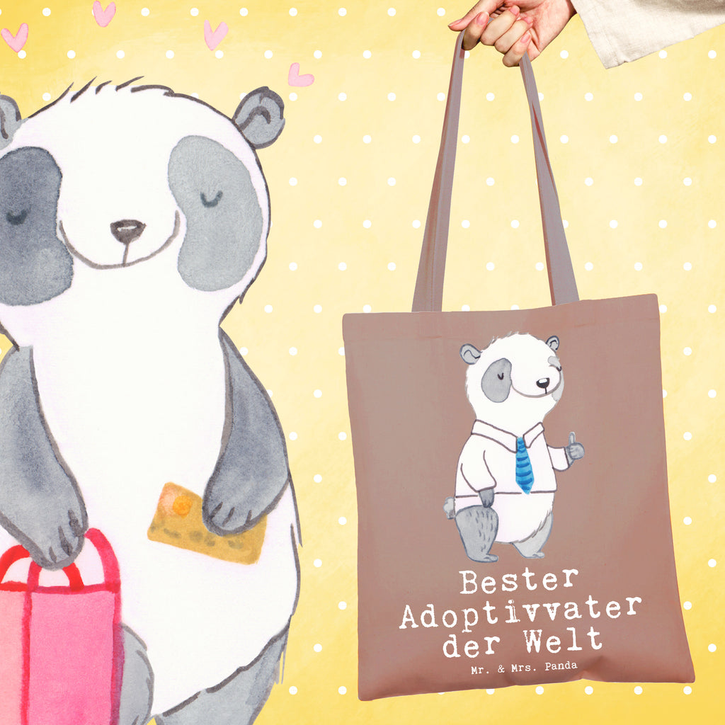 Tragetasche Panda Bester Adoptivvater der Welt Beuteltasche, Beutel, Einkaufstasche, Jutebeutel, Stoffbeutel, Tasche, Shopper, Umhängetasche, Strandtasche, Schultertasche, Stofftasche, Tragetasche, Badetasche, Jutetasche, Einkaufstüte, Laptoptasche, für, Dankeschön, Geschenk, Schenken, Geburtstag, Geburtstagsgeschenk, Geschenkidee, Danke, Bedanken, Mitbringsel, Freude machen, Geschenktipp, Adoptiv vater, Adoption, adoptiert, Adoptivvater