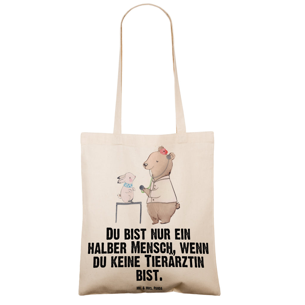 Tragetasche Tierärztin mit Herz Beuteltasche, Beutel, Einkaufstasche, Jutebeutel, Stoffbeutel, Tasche, Shopper, Umhängetasche, Strandtasche, Schultertasche, Stofftasche, Tragetasche, Badetasche, Jutetasche, Einkaufstüte, Laptoptasche, Beruf, Ausbildung, Jubiläum, Abschied, Rente, Kollege, Kollegin, Geschenk, Schenken, Arbeitskollege, Mitarbeiter, Firma, Danke, Dankeschön