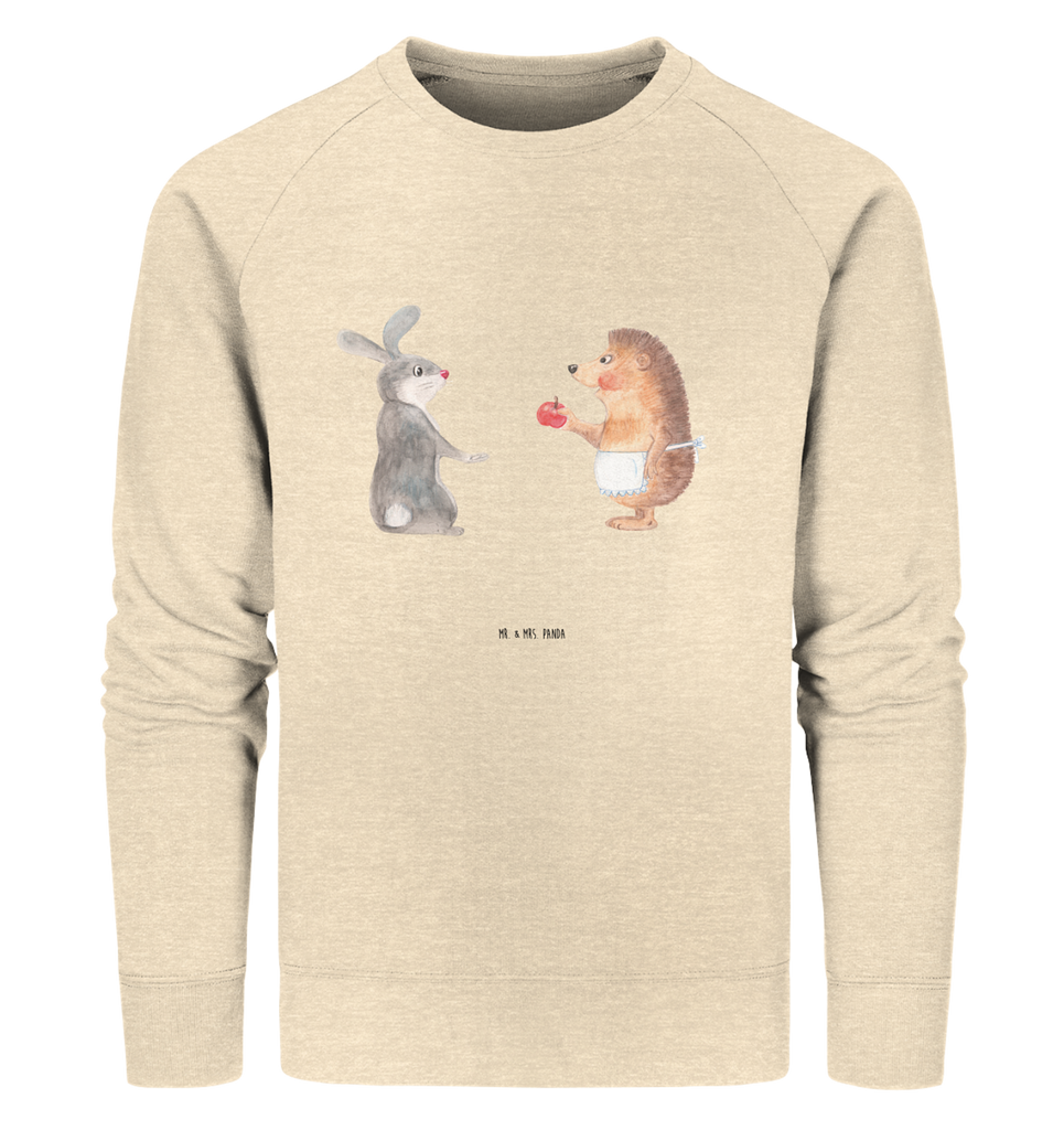 Organic Pullover Liebe ist nie ohne Schmerz Pullover, Pullover Männer, Pullover Frauen, Sweatshirt, Sweatshirt Männer, Sweatshirt Frauen, Unisex, Tiermotive, Gute Laune, lustige Sprüche, Tiere, Igel und Hase, Igel, Hase, Liebe Spruch, Liebeskummer Geschenk, Herzschmerz, Trösten, Trennungsschmerz, Spruch romantisch