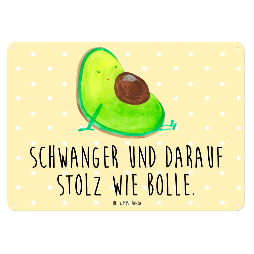 Blechschild Avocado Schwangerschaft Blechschild, Metallschild, Geschenk Schild, Schild, Magnet-Metall-Schild, Deko Schild, Wandschild, Wand-Dekoration, Türschild, Avocado, Veggie, Vegan, Gesund, schwanger, Schwangerschaft, Babyparty, Babyshower