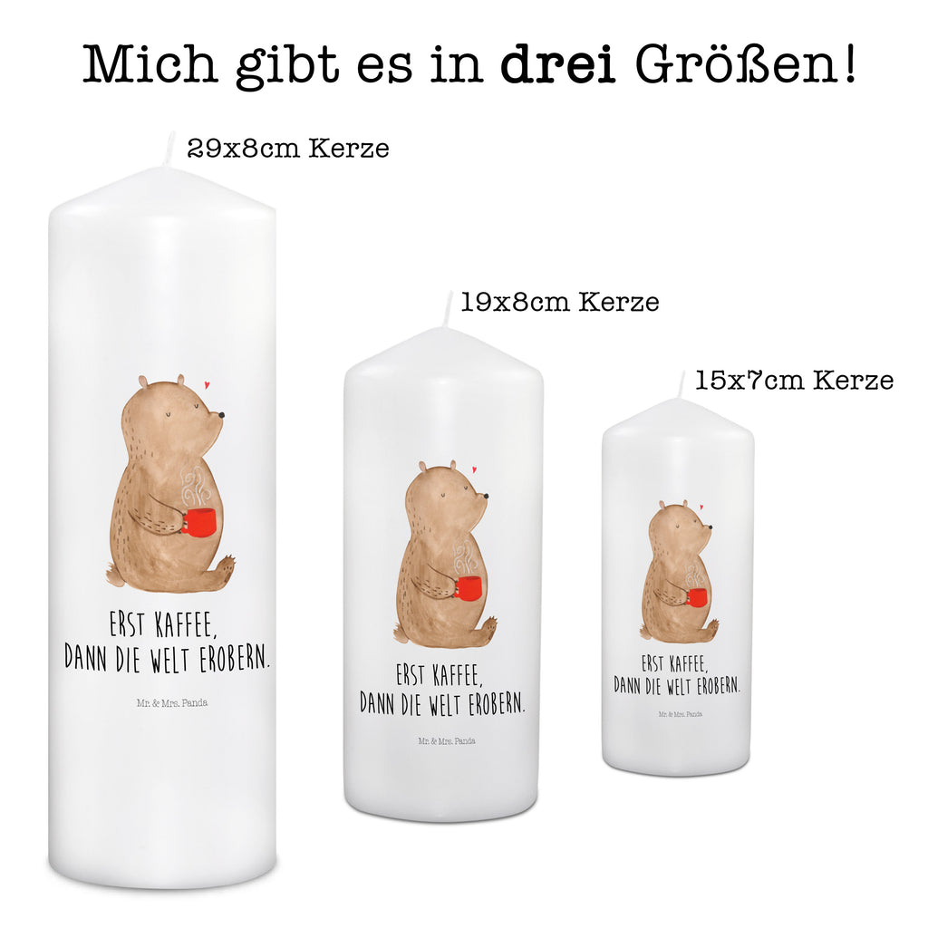 Kerze Bär Kaffee Kerze, Taufkerze, Kommunionskerze, Geburtstagskerze, Geschenk Kerze, Taufgeschenk Kerze, Kerze mit Druck, Besondere Kerze, Geschenkidee Kerze, Kerze für Kommunion, Geburtstag Kerze, Kommunion Kerze, Bär, Teddy, Teddybär, Kaffee, Coffee, Bären, guten Morgen, Morgenroutine, Welt erobern, Welt retten, Motivation