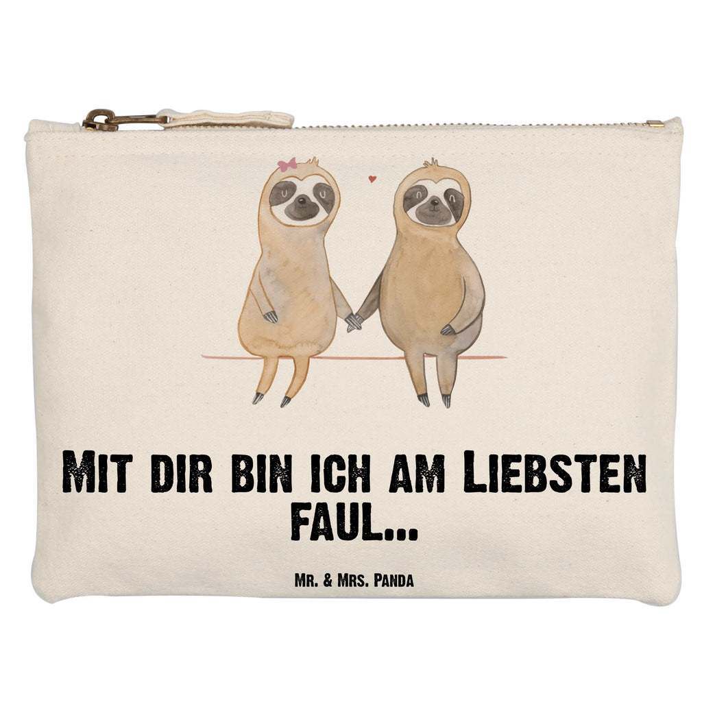 Schminktasche Faultier Pärchen Schminktasche, Kosmetiktasche, Kosmetikbeutel, Stiftemäppchen, Etui, Federmappe, Makeup, XXL, Schminketui, Kosmetiketui, Schlamperetui, Faultier, Faultier Geschenk, Faultier Deko, Faultiere, faul, Lieblingstier, Liebe, Liebespaar, Faultierliebe, Faultierpärchen, verliebt, verlobt, gemeinsam, relaxen, Pärchen, Beziehung, Langsamkeit