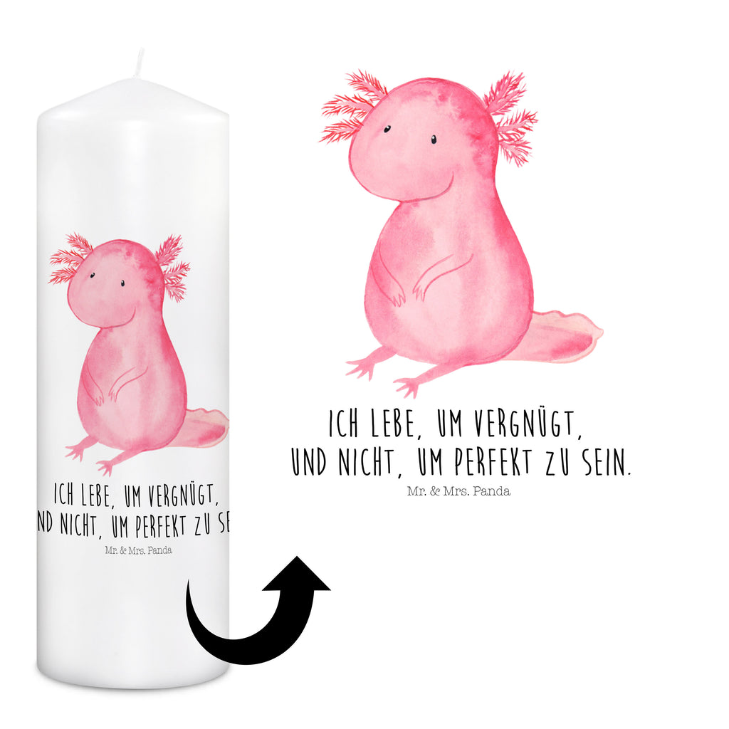 Kerze Axolotl Kerze, Taufkerze, Kommunionskerze, Geburtstagskerze, Geschenk Kerze, Taufgeschenk Kerze, Kerze mit Druck, Besondere Kerze, Geschenkidee Kerze, Kerze für Kommunion, Geburtstag Kerze, Kommunion Kerze, Axolotl, Molch, Axolot, vergnügt, fröhlich, zufrieden, Lebensstil, Weisheit, Lebensweisheit, Liebe, Freundin