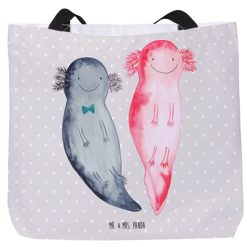 Shopper Axolotl Freundin Beutel, Einkaufstasche, Tasche, Strandtasche, Einkaufsbeutel, Shopper, Schultasche, Freizeittasche, Tragebeutel, Schulbeutel, Alltagstasche, Axolotl, Molch, Axolot, Schwanzlurch, Lurch, Lurche, Liebe, große Liebe, Liebesbeweis, Freund, Verlobter, Ehemann, Jahrestag, Valentinstag