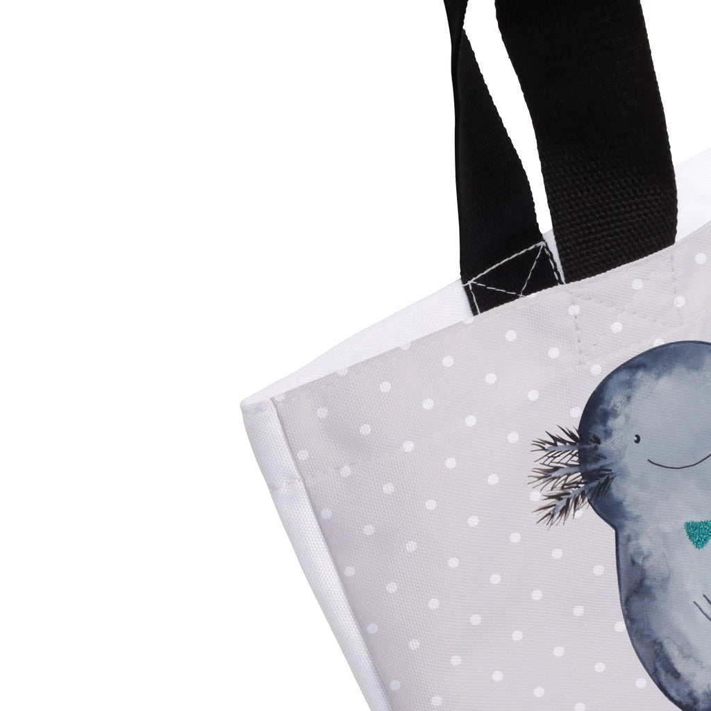 Shopper Axolotl Freundin Beutel, Einkaufstasche, Tasche, Strandtasche, Einkaufsbeutel, Shopper, Schultasche, Freizeittasche, Tragebeutel, Schulbeutel, Alltagstasche, Axolotl, Molch, Axolot, Schwanzlurch, Lurch, Lurche, Liebe, große Liebe, Liebesbeweis, Freund, Verlobter, Ehemann, Jahrestag, Valentinstag