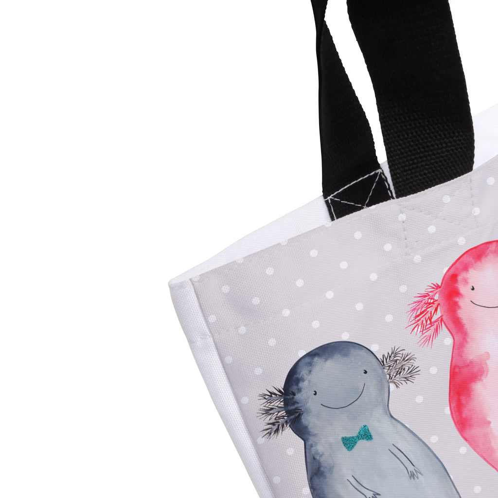 Shopper Axolotl Freundin Beutel, Einkaufstasche, Tasche, Strandtasche, Einkaufsbeutel, Shopper, Schultasche, Freizeittasche, Tragebeutel, Schulbeutel, Alltagstasche, Axolotl, Molch, Axolot, Schwanzlurch, Lurch, Lurche, Liebe, große Liebe, Liebesbeweis, Freund, Verlobter, Ehemann, Jahrestag, Valentinstag