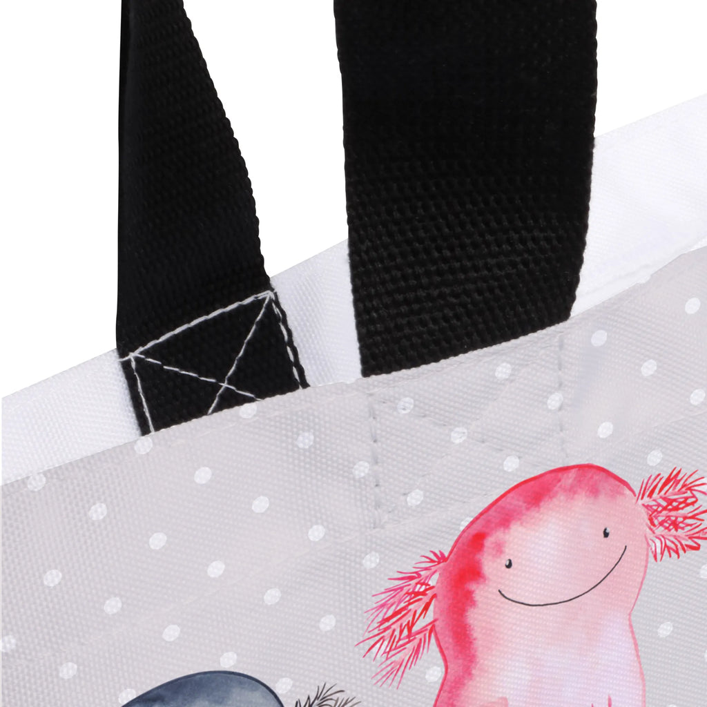 Shopper Axolotl Freundin Beutel, Einkaufstasche, Tasche, Strandtasche, Einkaufsbeutel, Shopper, Schultasche, Freizeittasche, Tragebeutel, Schulbeutel, Alltagstasche, Axolotl, Molch, Axolot, Schwanzlurch, Lurch, Lurche, Liebe, große Liebe, Liebesbeweis, Freund, Verlobter, Ehemann, Jahrestag, Valentinstag