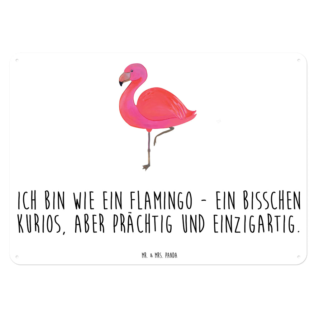 Blechschild Flamingo Classic Blechschild, Metallschild, Geschenk Schild, Schild, Magnet-Metall-Schild, Deko Schild, Wandschild, Wand-Dekoration, Türschild, Flamingo, Einzigartig, Selbstliebe, Stolz, ich, für mich, Spruch, Freundin, Freundinnen, Außenseiter, Sohn, Tochter, Geschwister