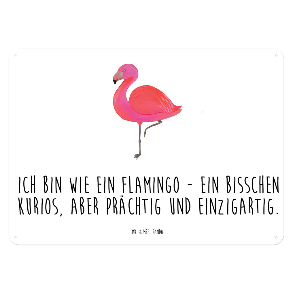 Blechschild Flamingo Classic Blechschild, Metallschild, Geschenk Schild, Schild, Magnet-Metall-Schild, Deko Schild, Wandschild, Wand-Dekoration, Türschild, Flamingo, Einzigartig, Selbstliebe, Stolz, ich, für mich, Spruch, Freundin, Freundinnen, Außenseiter, Sohn, Tochter, Geschwister