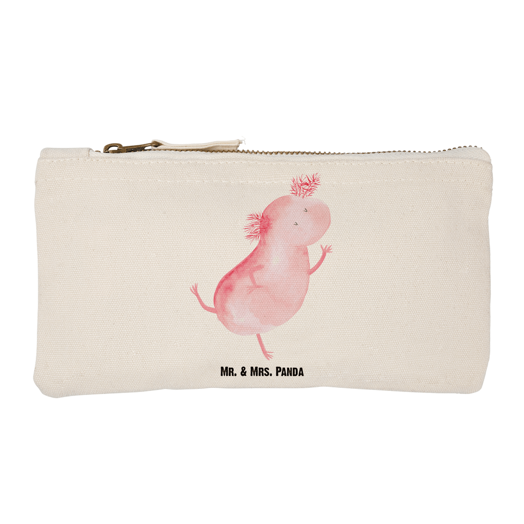 Schminktasche Axolotl Tanzen Schminktasche, Kosmetiktasche, Kosmetikbeutel, Stiftemäppchen, Etui, Federmappe, Makeup, XXL, Schminketui, Kosmetiketui, Schlamperetui, Axolotl, Molch, Axolot, Schwanzlurch, Lurch, Lurche, Dachschaden, Sterne, verrückt, Freundin, beste Freundin