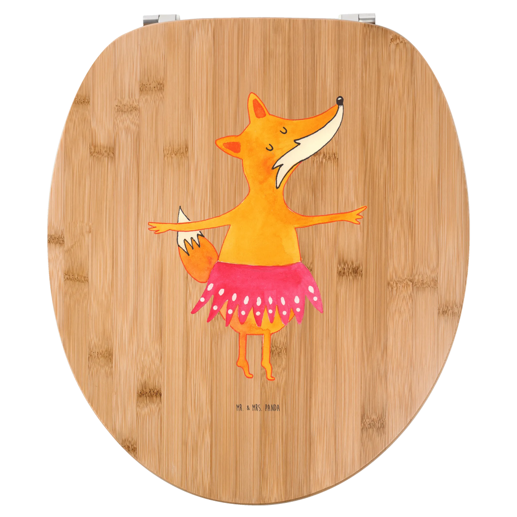 Motiv WC Sitz Fuchs Ballerina Klobrille, Klodeckel, Toilettendeckel, WC-Sitz, Toilette, Fuchs, Fuchs Spruch, Füchse, Füchsin, Ballerina, Ballett, Tänzerin, Tanzen, Party, Einladung, Geburtstag