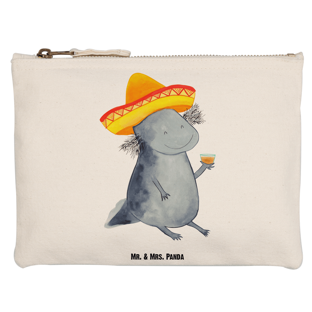 Schminktasche Axolotl Tequila Schminktasche, Kosmetiktasche, Kosmetikbeutel, Stiftemäppchen, Etui, Federmappe, Makeup, XXL, Schminketui, Kosmetiketui, Schlamperetui, Axolotl, Molch, Mexico, Mexiko, Sombrero, Zitrone, Tequila, Motivation, Spruch, Schwanzlurch, Lurch, Lurche, Axolot, Feuerdrache, Feuersalamander