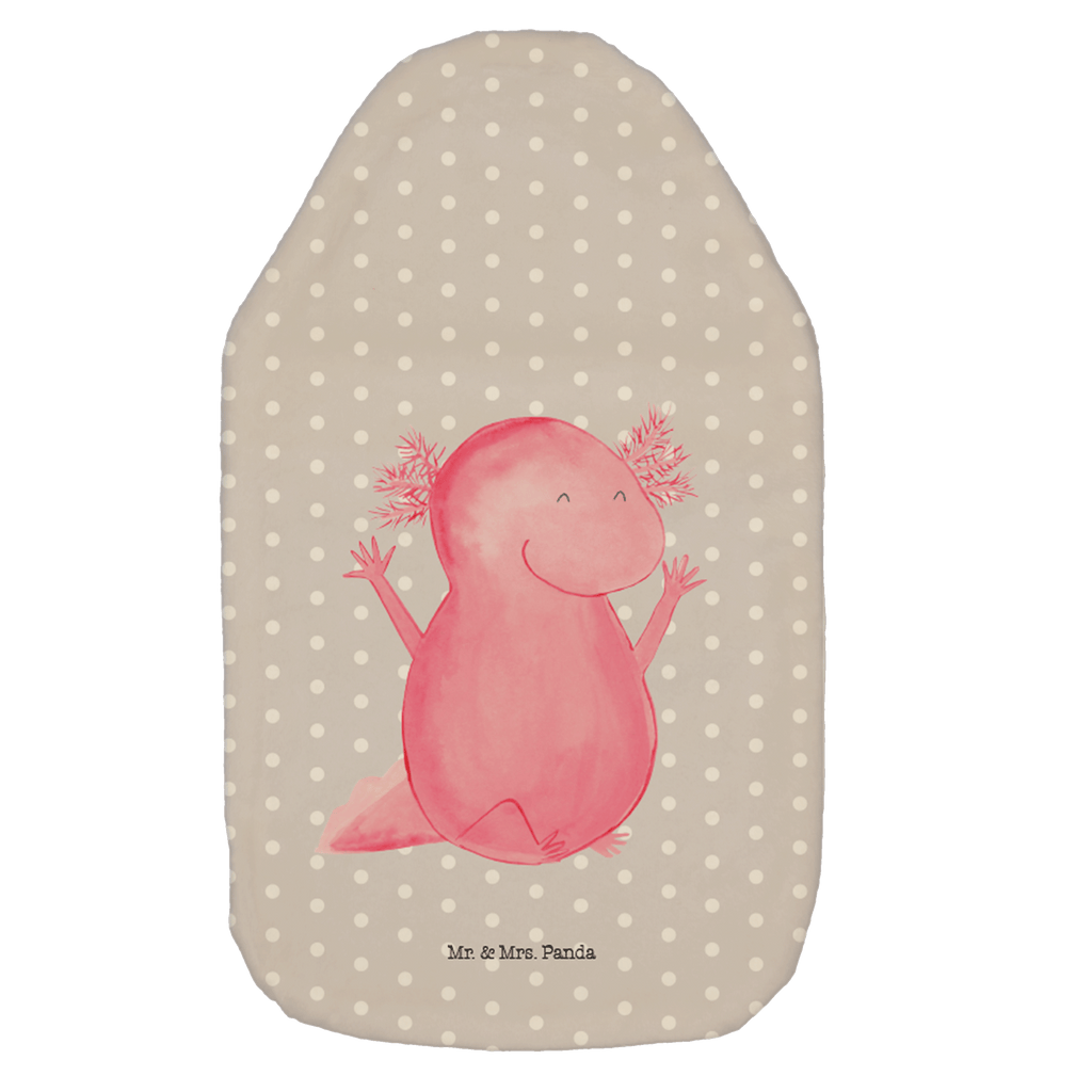 Wärmflasche Axolotl Hurra Wärmekissen, Kinderwärmflasche, Körnerkissen, Wärmflaschenbezug, Wärmflasche mit Bezug, Wärmflasche, Bettflasche, Kleine Wärmflasche, Axolotl, Molch, Axolot, Schwanzlurch, Lurch, Lurche, fröhlich, Spaß, Freude, Motivation, Zufriedenheit