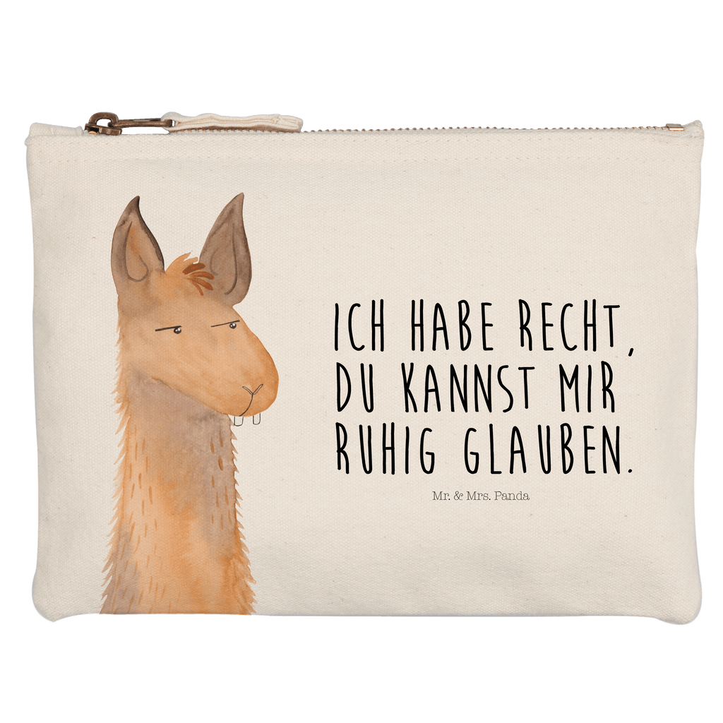 Schminktasche Lamakopf Genervt Schminktasche, Kosmetiktasche, Kosmetikbeutel, Stiftemäppchen, Etui, Federmappe, Makeup, XXL, Schminketui, Kosmetiketui, Schlamperetui, Lama, Alpaka, Lamas, Recht haben, genervt sein, Freundin, beste Freundin, Partnerin, Büro, Büroalltag, Chef, Chefin, Azubi