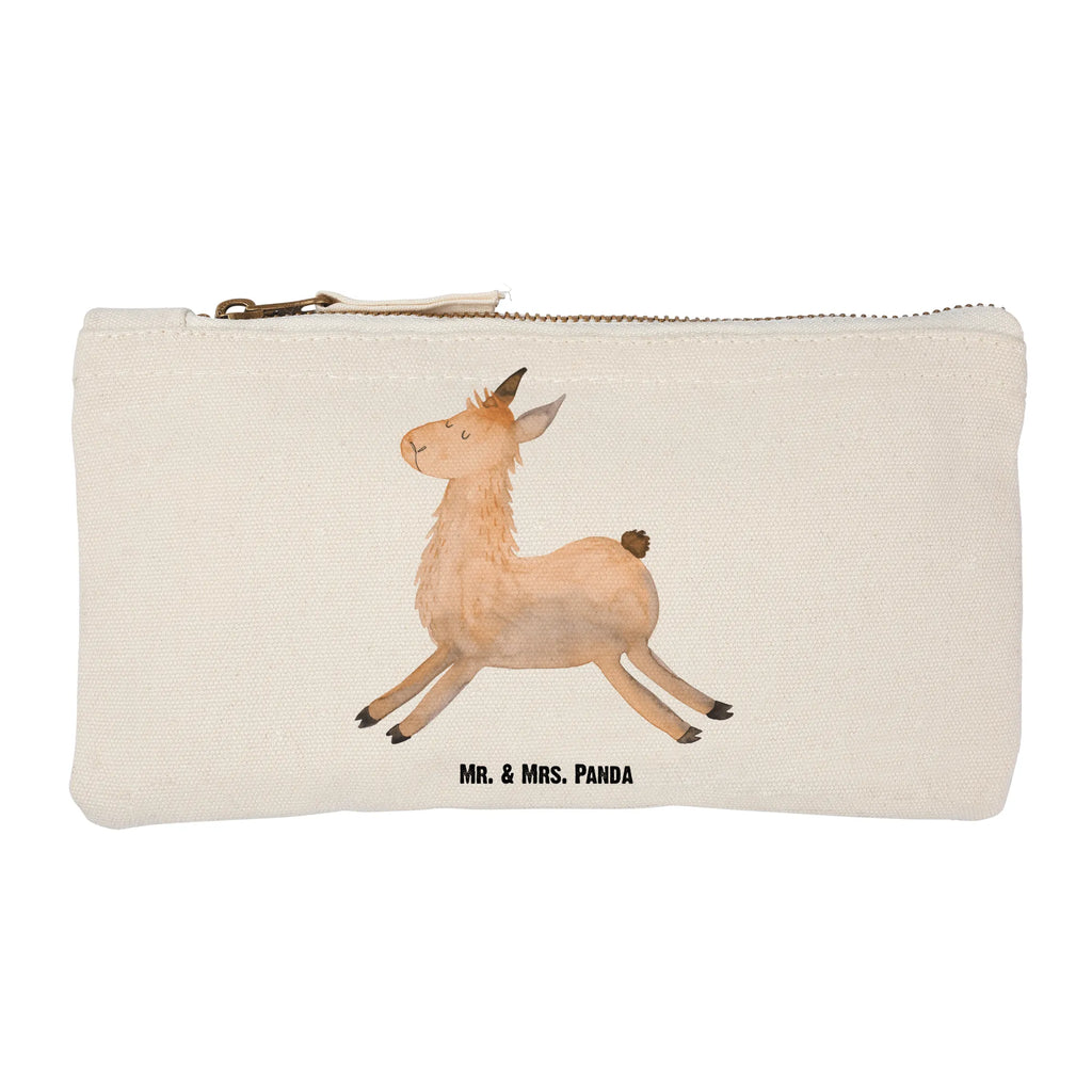 Schminktasche Lama Springen Schminktasche, Kosmetiktasche, Kosmetikbeutel, Stiftemäppchen, Etui, Federmappe, Makeup, XXL, Schminketui, Kosmetiketui, Schlamperetui, Lama, Alpaka, Lamas, Lieblingstag, Happy day, fröhlich, Glück, Freundin, Liebeskummer, Neustart, guten Morgen, Start, Prüfung, Abitur