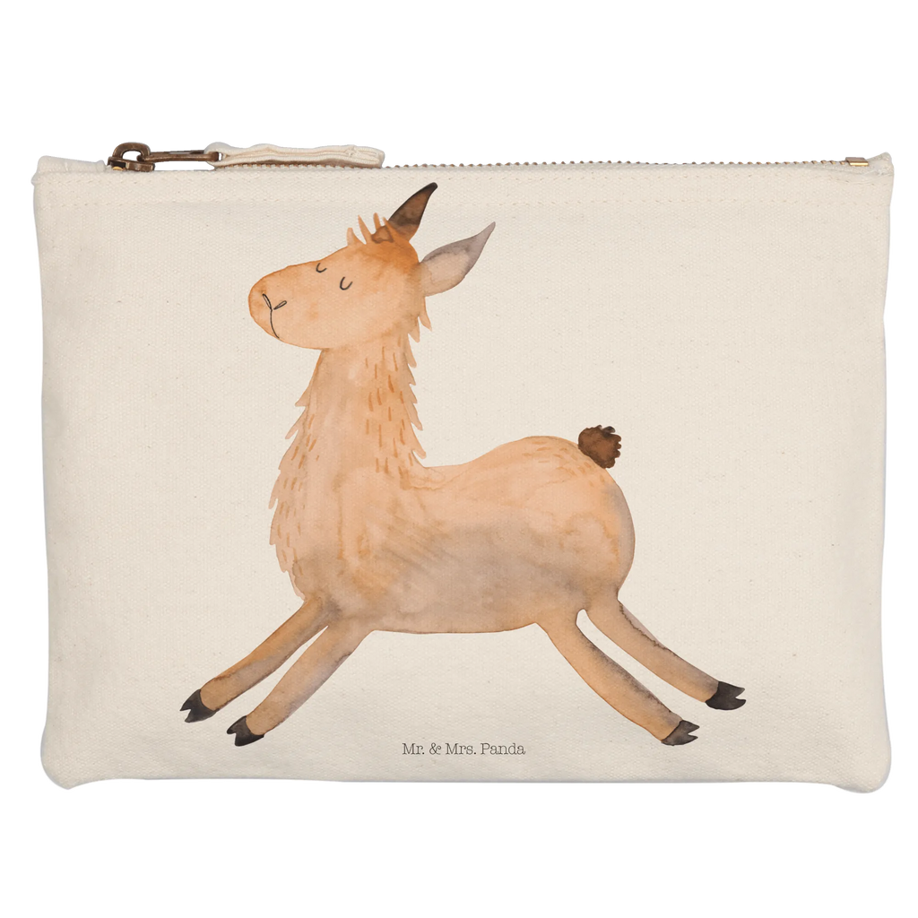 Schminktasche Lama Springen Schminktasche, Kosmetiktasche, Kosmetikbeutel, Stiftemäppchen, Etui, Federmappe, Makeup, XXL, Schminketui, Kosmetiketui, Schlamperetui, Lama, Alpaka, Lamas, Lieblingstag, Happy day, fröhlich, Glück, Freundin, Liebeskummer, Neustart, guten Morgen, Start, Prüfung, Abitur