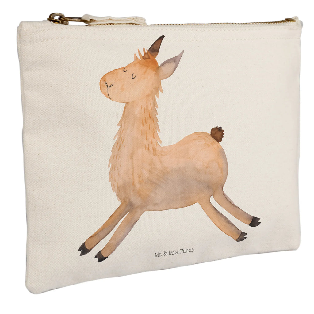 Schminktasche Lama Springen Schminktasche, Kosmetiktasche, Kosmetikbeutel, Stiftemäppchen, Etui, Federmappe, Makeup, XXL, Schminketui, Kosmetiketui, Schlamperetui, Lama, Alpaka, Lamas, Lieblingstag, Happy day, fröhlich, Glück, Freundin, Liebeskummer, Neustart, guten Morgen, Start, Prüfung, Abitur