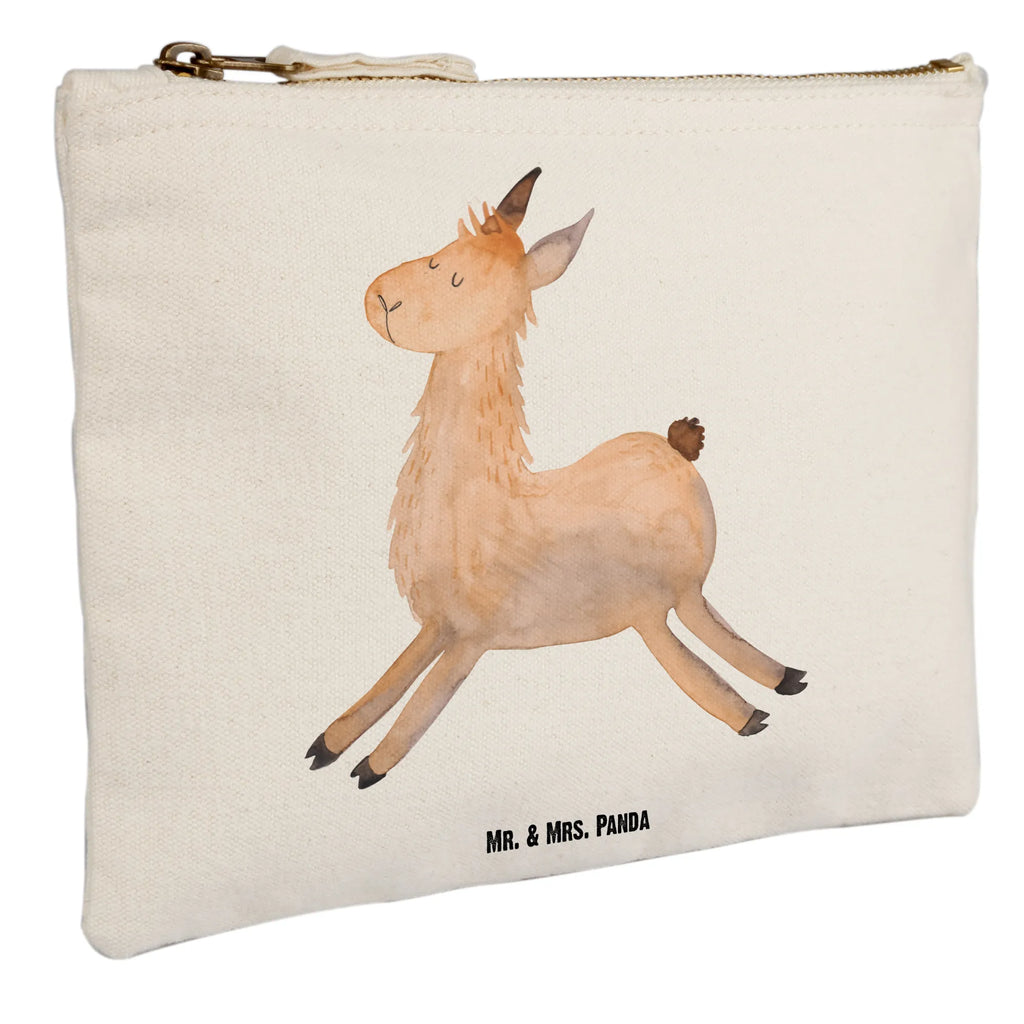 Schminktasche Lama Springen Schminktasche, Kosmetiktasche, Kosmetikbeutel, Stiftemäppchen, Etui, Federmappe, Makeup, XXL, Schminketui, Kosmetiketui, Schlamperetui, Lama, Alpaka, Lamas, Lieblingstag, Happy day, fröhlich, Glück, Freundin, Liebeskummer, Neustart, guten Morgen, Start, Prüfung, Abitur