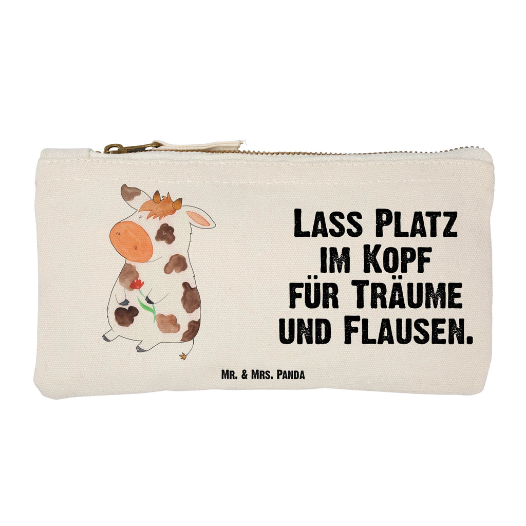 Schminktasche Kuh Schminktasche, Kosmetiktasche, Kosmetikbeutel, Stiftemäppchen, Etui, Federmappe, Makeup, XXL, Schminketui, Kosmetiketui, Schlamperetui, Bauernhof, Hoftiere, Landwirt, Landwirtin, Kuh, Kühe, Träume, Flausen, Spruch, Magie, Motivtion, Hof, Milch, Milchkuh