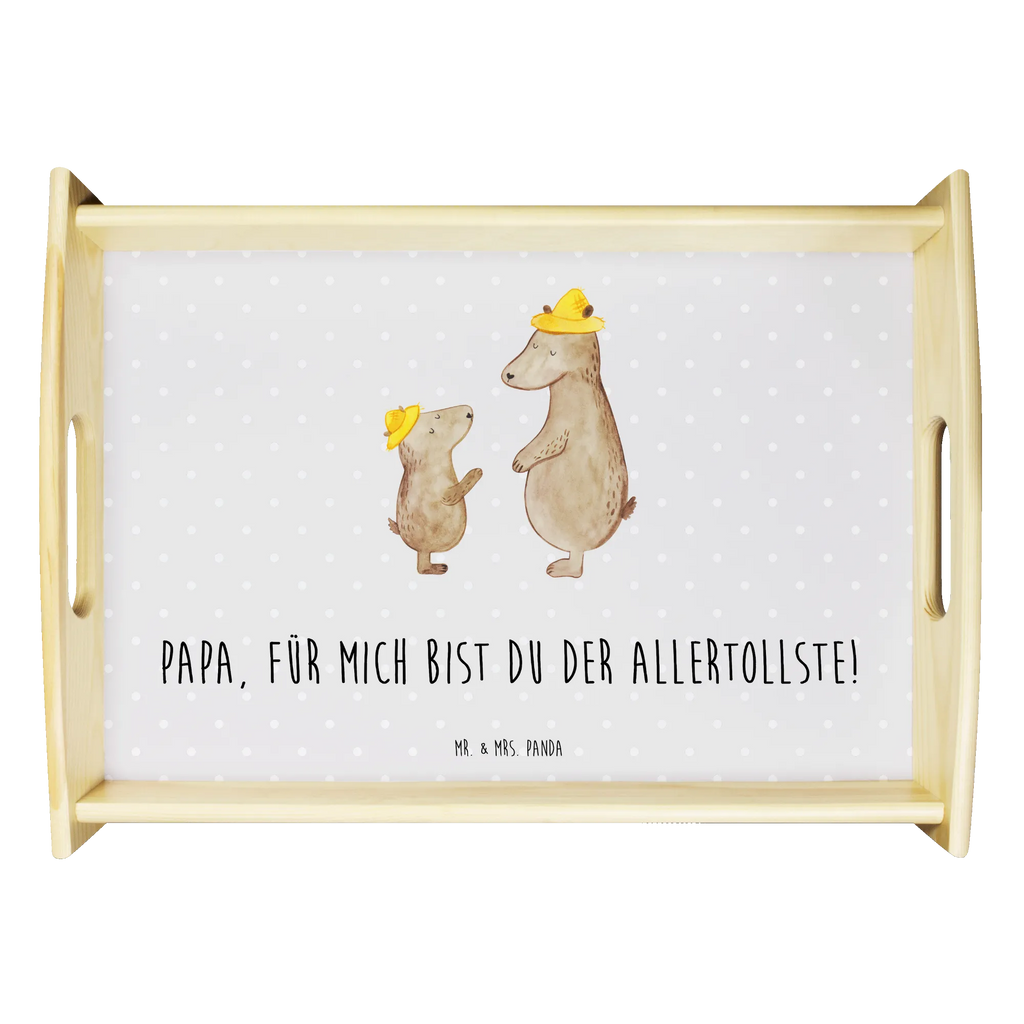 Serviertablett Bären mit Hut Serviertablett, Tablett, Holztablett, Küchentablett, Dekotablett, Frühstückstablett, Familie, Vatertag, Muttertag, Bruder, Schwester, Mama, Papa, Oma, Opa, Bär, Bären, Vater, Papi, Paps, Dad, Daddy, Lieblingsmensch, Sohn, Söhne, Kind, Kinder, Vater-Sohn, Family, Vorbild