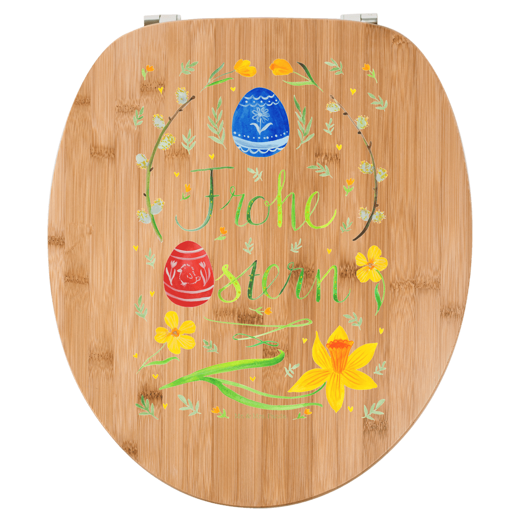 Motiv WC Sitz Ostern Frohe Ostern Klobrille, Klodeckel, Toilettendeckel, WC-Sitz, Toilette, Ostern, Osterhase, Ostergeschenke, Osternest, Osterdeko, Geschenke zu Ostern, Ostern Geschenk, Ostergeschenke Kinder, Ostern Kinder, Frohe Ostern, Ostergrüße, Osterblume, Osterei, bemalte Ostereier, Weidenkätzchen. Lettering