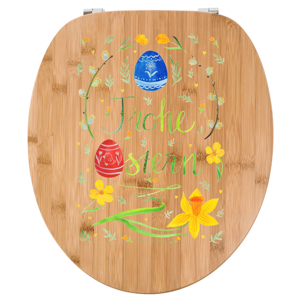 Motiv WC Sitz Ostern Frohe Ostern Klobrille, Klodeckel, Toilettendeckel, WC-Sitz, Toilette, Ostern, Osterhase, Ostergeschenke, Osternest, Osterdeko, Geschenke zu Ostern, Ostern Geschenk, Ostergeschenke Kinder, Ostern Kinder, Frohe Ostern, Ostergrüße, Osterblume, Osterei, bemalte Ostereier, Weidenkätzchen. Lettering