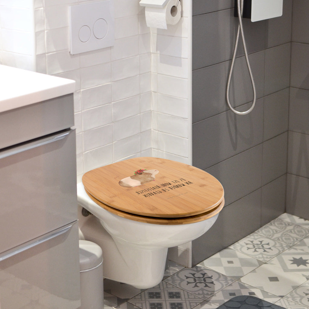 Motiv WC Sitz Meerschweinchen Weisheit Klobrille, Klodeckel, Toilettendeckel, WC-Sitz, Toilette, Tiermotive, Gute Laune, lustige Sprüche, Tiere, Meerschweinchen, Meerie, Meeries, Wunder, Blumenkind, Realität, Spruch, Weisheit, Motivation, Wunderland