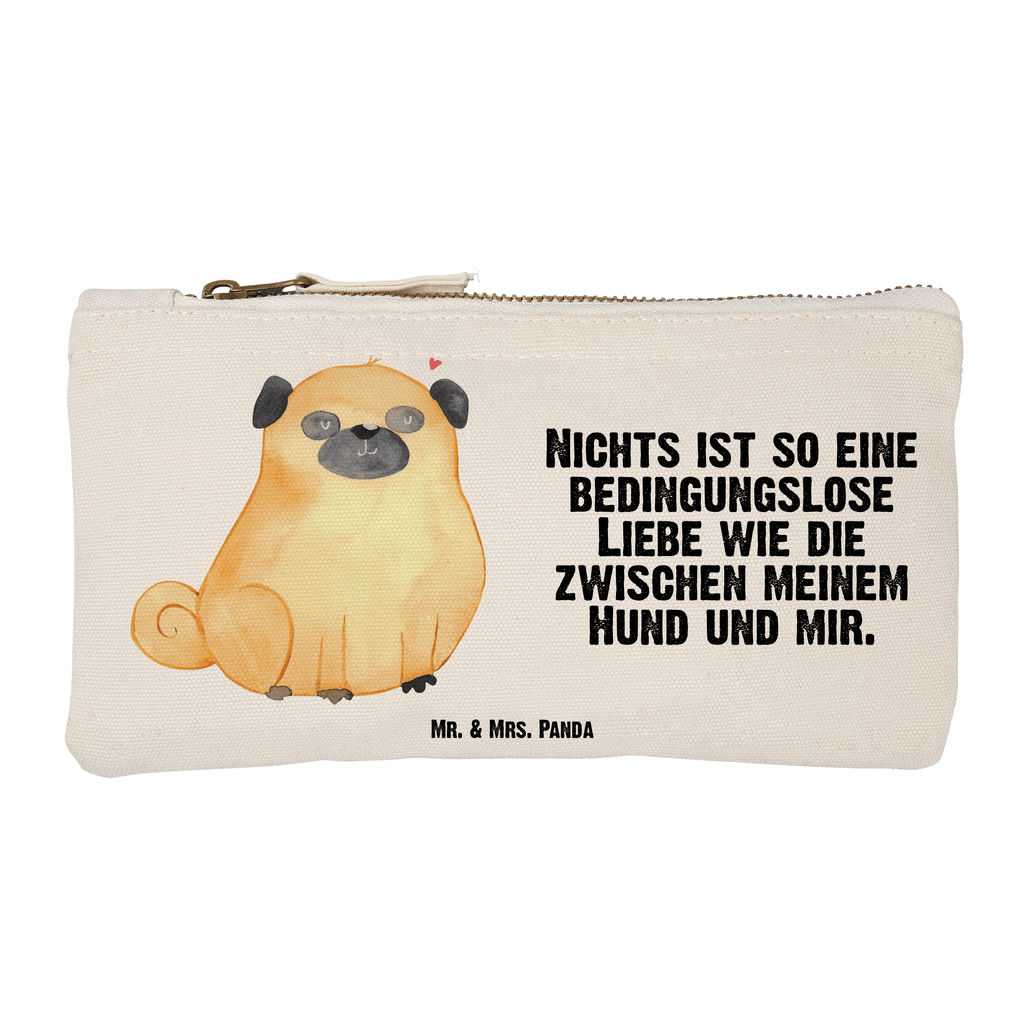 Schminktasche Mops Schminktasche, Kosmetiktasche, Kosmetikbeutel, Stiftemäppchen, Etui, Federmappe, Makeup, XXL, Schminketui, Kosmetiketui, Schlamperetui, Hund, Hundemotiv, Haustier, Hunderasse, Tierliebhaber, Hundebesitzer, Sprüche, Mops, Liebe, Hundeliebe