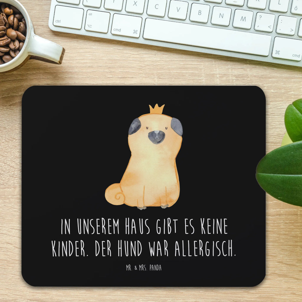 Mauspad Mops Krone Mousepad, Computer zubehör, Büroausstattung, PC Zubehör, Arbeitszimmer, Mauspad, Einzigartiges Mauspad, Designer Mauspad, Mausunterlage, Mauspad Büro, Hund, Hundemotiv, Haustier, Hunderasse, Tierliebhaber, Hundebesitzer, Sprüche, Mops, allergisch, kinderlos, Hausregel, Hundebesitzer. Spruch, lustig