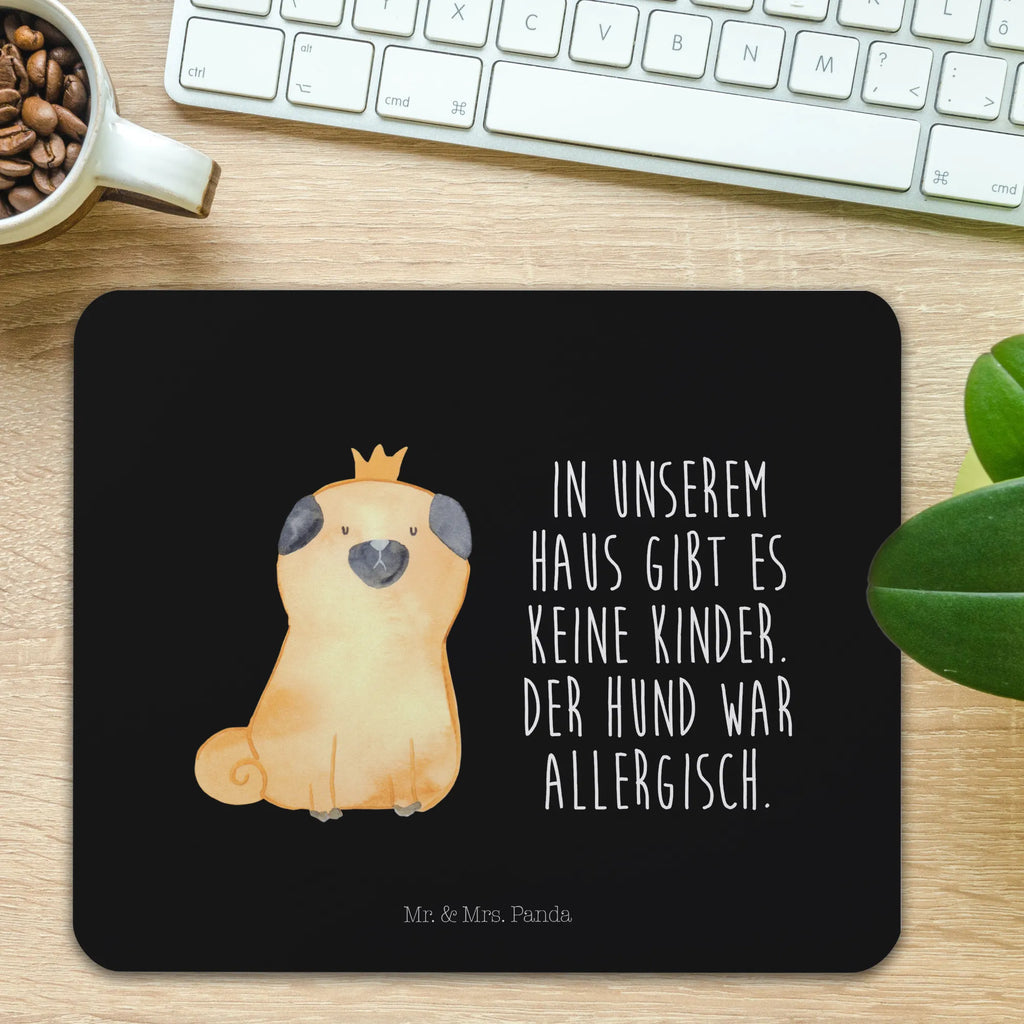 Mauspad Mops Krone Mousepad, Computer zubehör, Büroausstattung, PC Zubehör, Arbeitszimmer, Mauspad, Einzigartiges Mauspad, Designer Mauspad, Mausunterlage, Mauspad Büro, Hund, Hundemotiv, Haustier, Hunderasse, Tierliebhaber, Hundebesitzer, Sprüche, Mops, allergisch, kinderlos, Hausregel, Hundebesitzer. Spruch, lustig