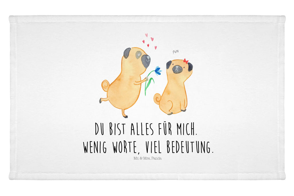 Handtuch Mops Verliebt Gästetuch, Reisehandtuch, Sport Handtuch, Frottier, Kinder Handtuch, Hund, Hundemotiv, Haustier, Hunderasse, Tierliebhaber, Hundebesitzer, Sprüche, Mops, Möpse, Hundeliebe, verliebt, Liebe, Liebesspruch. Verlobt, Geschenk Freund, Partner