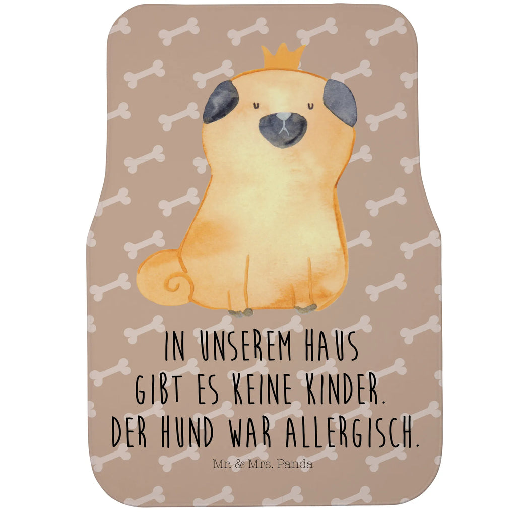 Fahrer Autofußmatte Mops Krone Autofußmatten, Fußmatte Auto, Fahrer, Schmutzmatte Auto, Hund, Hundemotiv, Haustier, Hunderasse, Tierliebhaber, Hundebesitzer, Sprüche, Mops, allergisch, kinderlos, Hausregel, Hundebesitzer. Spruch, lustig