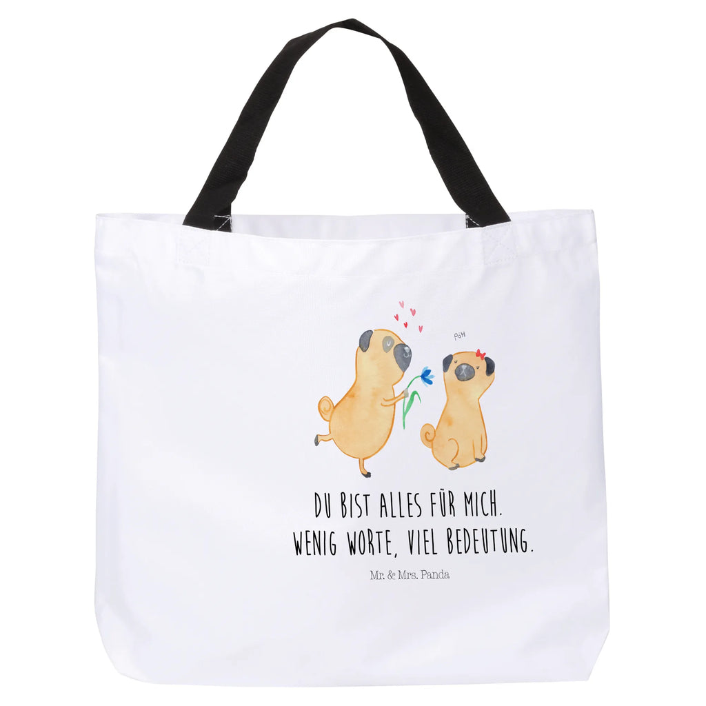 Shopper Mops verliebt Beutel, Einkaufstasche, Tasche, Strandtasche, Einkaufsbeutel, Shopper, Schultasche, Freizeittasche, Tragebeutel, Schulbeutel, Alltagstasche, Hund, Hundemotiv, Haustier, Hunderasse, Tierliebhaber, Hundebesitzer, Sprüche, Mops, Möpse, Hundeliebe, verliebt, Liebe, Liebesspruch. Verlobt, Geschenk Freund, Partner