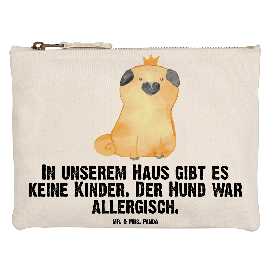 Schminktasche Mops Krone Schminktasche, Kosmetiktasche, Kosmetikbeutel, Stiftemäppchen, Etui, Federmappe, Makeup, XXL, Schminketui, Kosmetiketui, Schlamperetui, Hund, Hundemotiv, Haustier, Hunderasse, Tierliebhaber, Hundebesitzer, Sprüche, Mops, allergisch, kinderlos, Hausregel, Hundebesitzer. Spruch, lustig