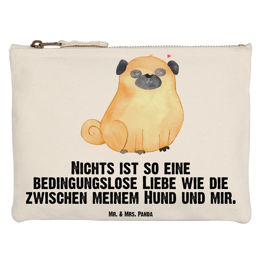 Schminktasche Mops Schminktasche, Kosmetiktasche, Kosmetikbeutel, Stiftemäppchen, Etui, Federmappe, Makeup, XXL, Schminketui, Kosmetiketui, Schlamperetui, Hund, Hundemotiv, Haustier, Hunderasse, Tierliebhaber, Hundebesitzer, Sprüche, Mops, Liebe, Hundeliebe