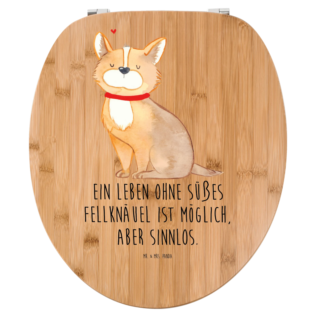 Motiv WC Sitz Hund Glück Klobrille, Klodeckel, Toilettendeckel, WC-Sitz, Toilette, Hund, Hundemotiv, Haustier, Hunderasse, Tierliebhaber, Hundebesitzer, Sprüche, Corgie, Hundeliebe, Spruch, Hundemama, Liebe