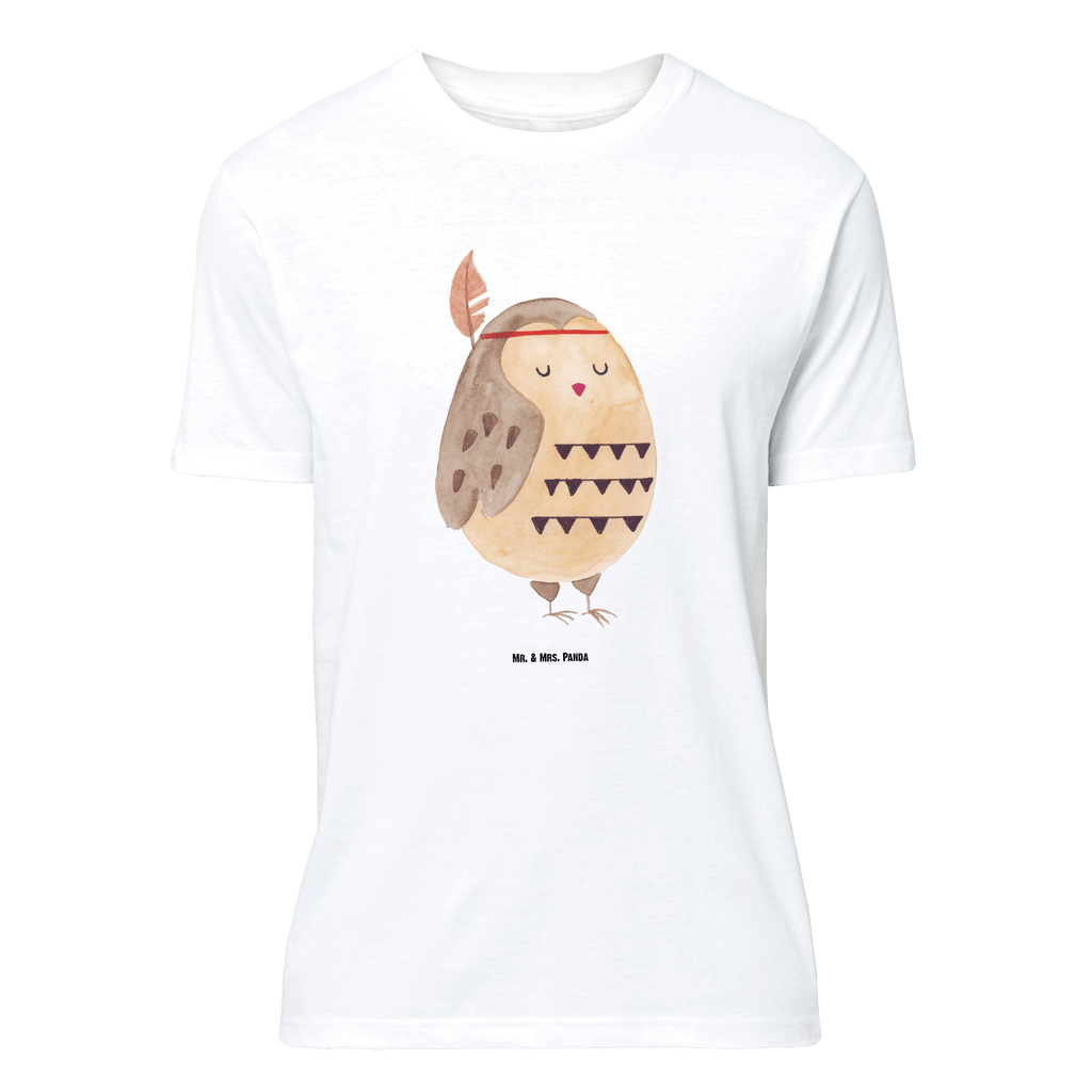 T-Shirt Standard Eule Federschmuck T-Shirt, Shirt, Tshirt, Lustiges T-Shirt, T-Shirt mit Spruch, Party, Junggesellenabschied, Jubiläum, Geburstag, Herrn, Damen, Männer, Frauen, Schlafshirt, Nachthemd, Sprüche, Eule, Eule Deko, Owl, Das Leben ist ein Abenteuer, Reisespruch, Federschmuck, Dekoration