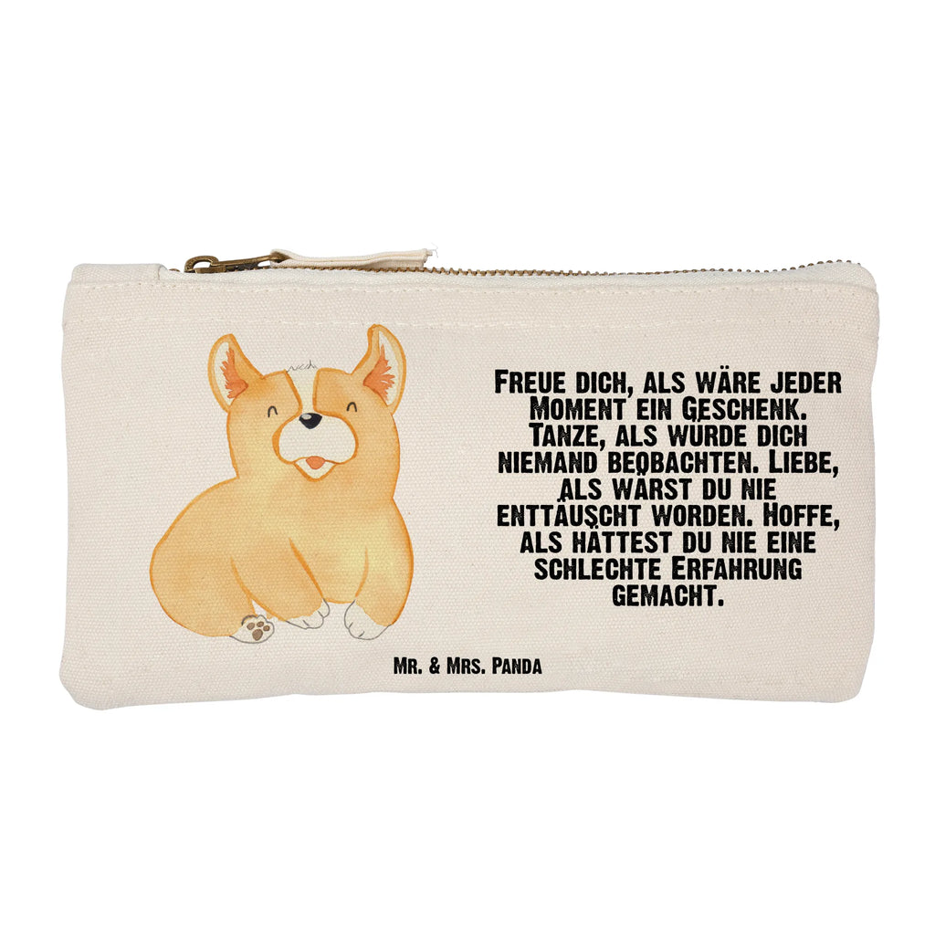 Schminktasche Corgie Schminktasche, Kosmetiktasche, Kosmetikbeutel, Stiftemäppchen, Etui, Federmappe, Makeup, XXL, Schminketui, Kosmetiketui, Schlamperetui, Hund, Hundemotiv, Haustier, Hunderasse, Tierliebhaber, Hundebesitzer, Sprüche, Corgie, Welsh Corgie Pembroke, britisch, Motivation, Spruch, Hundespruch, Lebensfreude