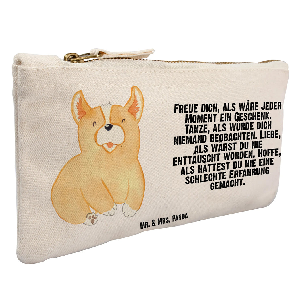 Schminktasche Corgie Schminktasche, Kosmetiktasche, Kosmetikbeutel, Stiftemäppchen, Etui, Federmappe, Makeup, XXL, Schminketui, Kosmetiketui, Schlamperetui, Hund, Hundemotiv, Haustier, Hunderasse, Tierliebhaber, Hundebesitzer, Sprüche, Corgie, Welsh Corgie Pembroke, britisch, Motivation, Spruch, Hundespruch, Lebensfreude