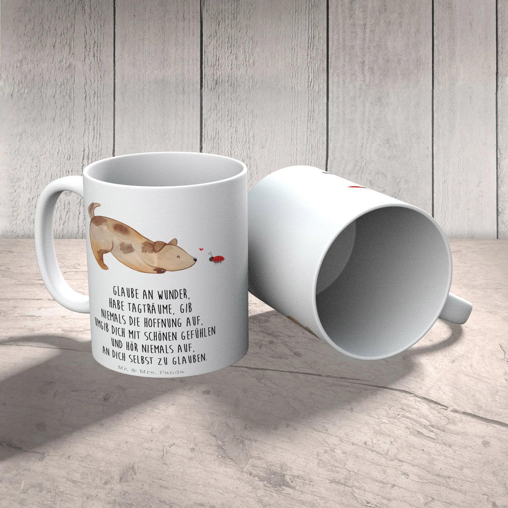 Tasse Hund Marienkäfer Tasse, Kaffeetasse, Teetasse, Becher, Kaffeebecher, Teebecher, Keramiktasse, Porzellantasse, Büro Tasse, Geschenk Tasse, Tasse Sprüche, Tasse Motive, Kaffeetassen, Tasse bedrucken, Designer Tasse, Cappuccino Tassen, Schöne Teetassen, Hund, Hundemotiv, Haustier, Hunderasse, Tierliebhaber, Hundebesitzer, Sprüche, Hunde, Hundespruch, Marienkäfer, Mischling, Mischlinghund