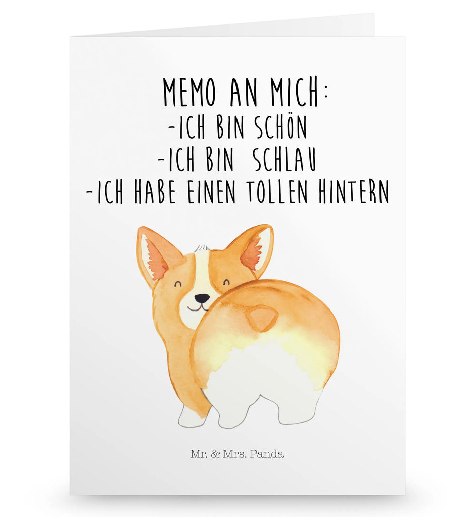 Grußkarte Corgi Po Grußkarte, Klappkarte, Einladungskarte, Glückwunschkarte, Hochzeitskarte, Geburtstagskarte, Karte, Ansichtskarten, Hund, Hundemotiv, Haustier, Hunderasse, Tierliebhaber, Hundebesitzer, Sprüche, Corgie, Hundeliebe, Motivation, Selbstliebe, Spruch