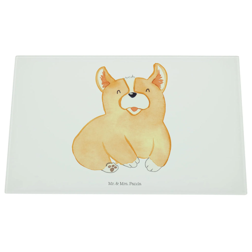 Glasschneidebrett Corgie Glasschneidebrett, Schneidebrett, Hund, Hundemotiv, Haustier, Hunderasse, Tierliebhaber, Hundebesitzer, Sprüche, Corgie, Welsh Corgie Pembroke, britisch, Motivation, Spruch, Hundespruch, Lebensfreude