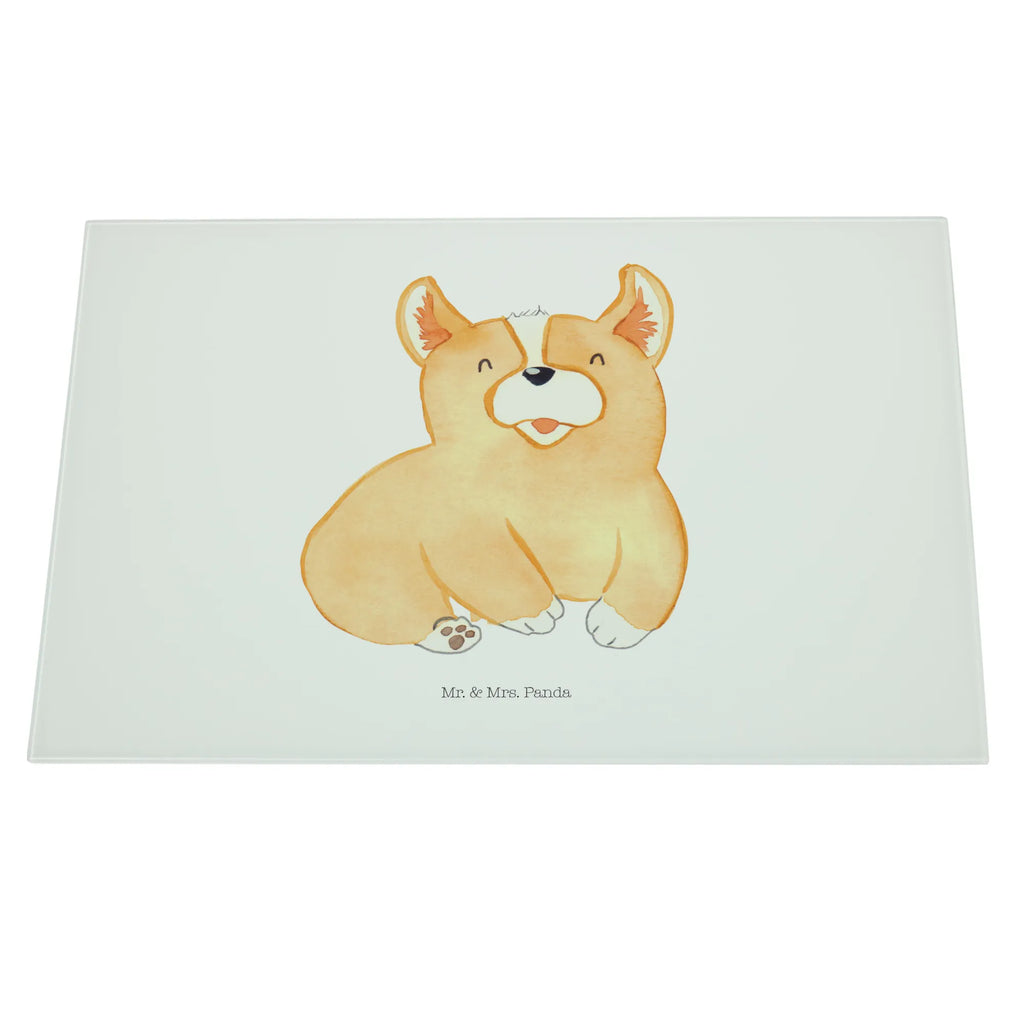 Glasschneidebrett Corgie Glasschneidebrett, Schneidebrett, Hund, Hundemotiv, Haustier, Hunderasse, Tierliebhaber, Hundebesitzer, Sprüche, Corgie, Welsh Corgie Pembroke, britisch, Motivation, Spruch, Hundespruch, Lebensfreude