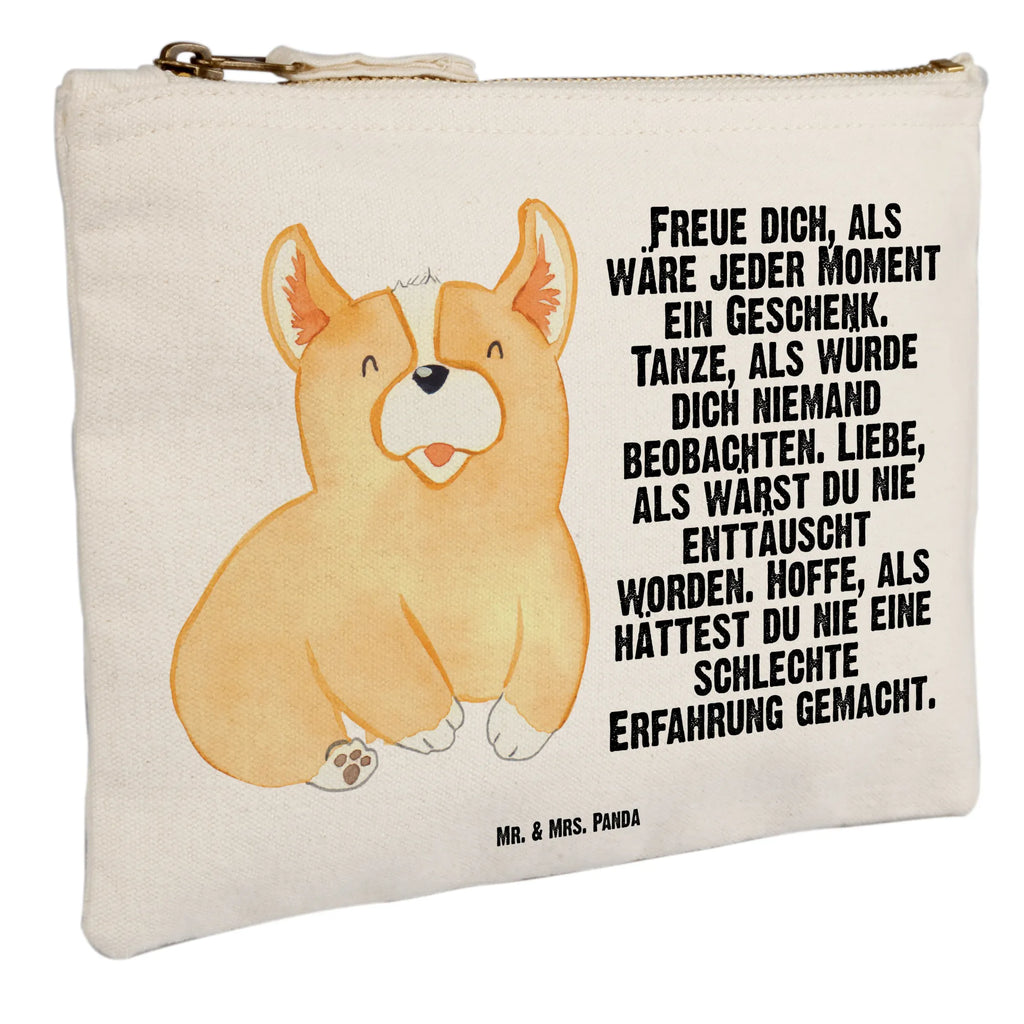 Schminktasche Corgie Schminktasche, Kosmetiktasche, Kosmetikbeutel, Stiftemäppchen, Etui, Federmappe, Makeup, XXL, Schminketui, Kosmetiketui, Schlamperetui, Hund, Hundemotiv, Haustier, Hunderasse, Tierliebhaber, Hundebesitzer, Sprüche, Corgie, Welsh Corgie Pembroke, britisch, Motivation, Spruch, Hundespruch, Lebensfreude