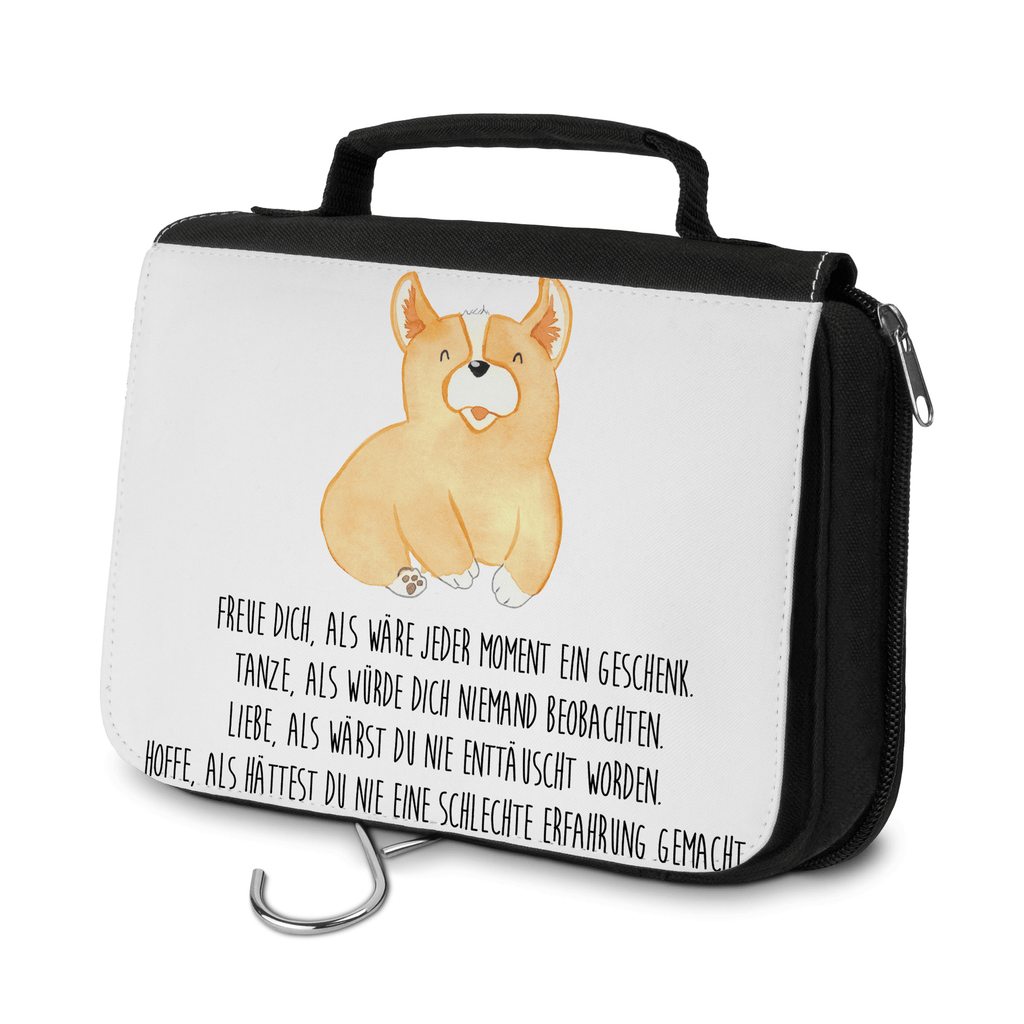 Kulturbeutel Corgie Kulturbeutel, Zum Aufhängen, Waschtasche, Kosmetiktasche, Damen, Herren, Aufbewahrungstasche, Schminktasche, Kosmetikbeutel, Organizer, Kulturtasche, Schminkutensil, Hund, Hundemotiv, Haustier, Hunderasse, Tierliebhaber, Hundebesitzer, Sprüche, Corgie, Welsh Corgie Pembroke, britisch, Motivation, Spruch, Hundespruch, Lebensfreude