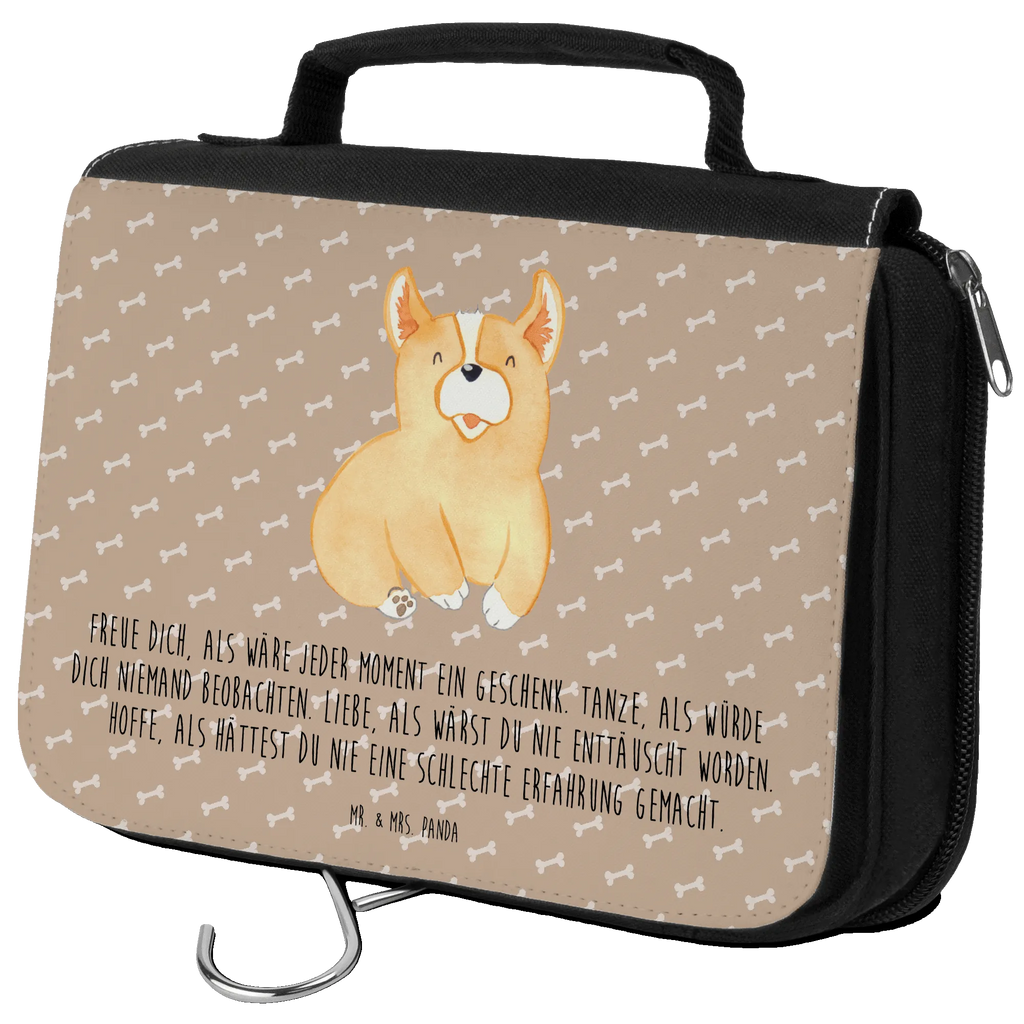 Kulturbeutel Corgie Kulturbeutel, Zum Aufhängen, Waschtasche, Kosmetiktasche, Damen, Herren, Aufbewahrungstasche, Schminktasche, Kosmetikbeutel, Organizer, Kulturtasche, Schminkutensil, Hund, Hundemotiv, Haustier, Hunderasse, Tierliebhaber, Hundebesitzer, Sprüche, Corgie, Welsh Corgie Pembroke, britisch, Motivation, Spruch, Hundespruch, Lebensfreude