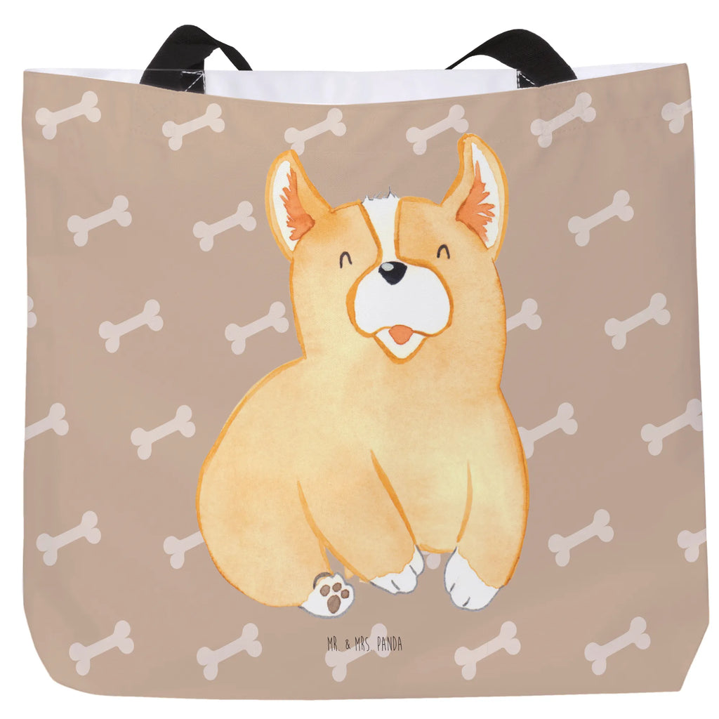 Shopper Corgie Beutel, Einkaufstasche, Tasche, Strandtasche, Einkaufsbeutel, Shopper, Schultasche, Freizeittasche, Tragebeutel, Schulbeutel, Alltagstasche, Hund, Hundemotiv, Haustier, Hunderasse, Tierliebhaber, Hundebesitzer, Sprüche, Corgie, Welsh Corgie Pembroke, britisch, Motivation, Spruch, Hundespruch, Lebensfreude