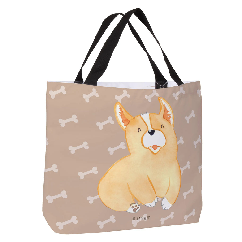 Shopper Corgie Beutel, Einkaufstasche, Tasche, Strandtasche, Einkaufsbeutel, Shopper, Schultasche, Freizeittasche, Tragebeutel, Schulbeutel, Alltagstasche, Hund, Hundemotiv, Haustier, Hunderasse, Tierliebhaber, Hundebesitzer, Sprüche, Corgie, Welsh Corgie Pembroke, britisch, Motivation, Spruch, Hundespruch, Lebensfreude