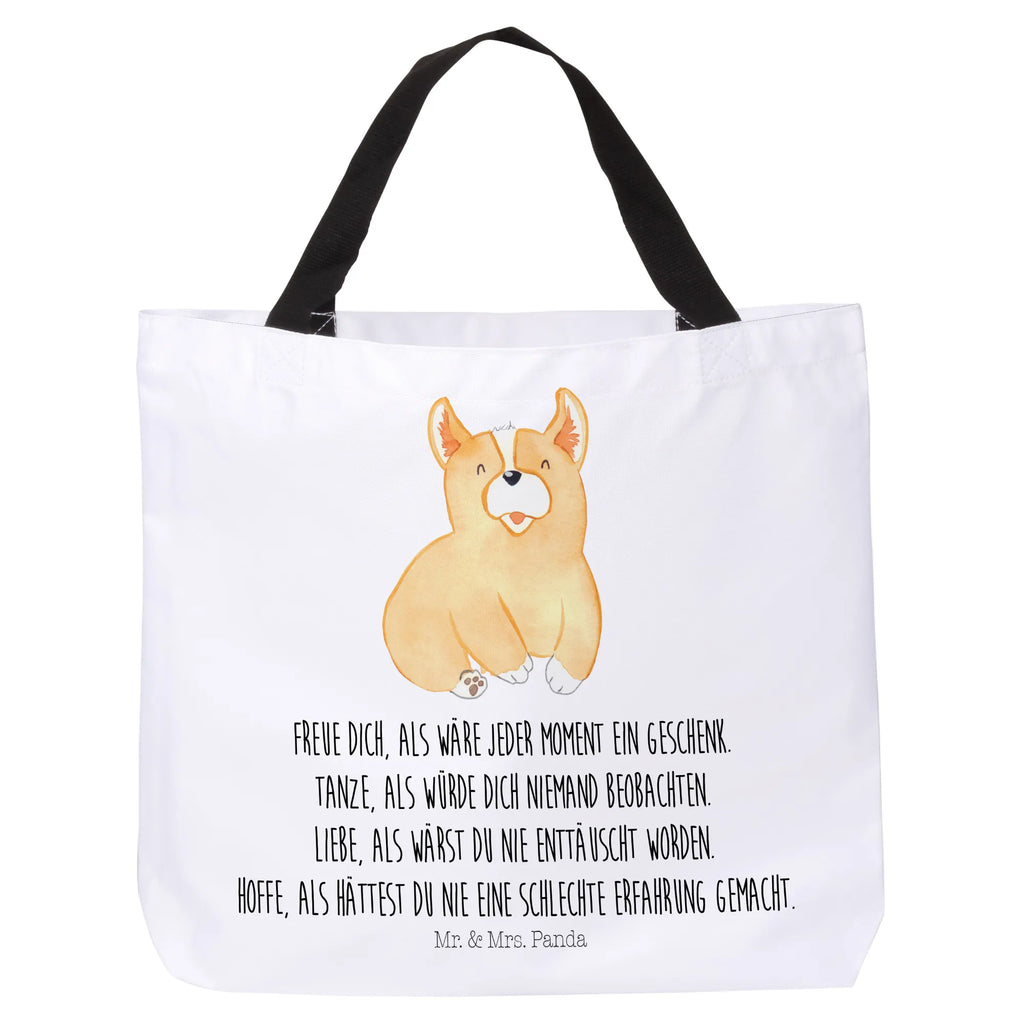 Shopper Corgie Beutel, Einkaufstasche, Tasche, Strandtasche, Einkaufsbeutel, Shopper, Schultasche, Freizeittasche, Tragebeutel, Schulbeutel, Alltagstasche, Hund, Hundemotiv, Haustier, Hunderasse, Tierliebhaber, Hundebesitzer, Sprüche, Corgie, Welsh Corgie Pembroke, britisch, Motivation, Spruch, Hundespruch, Lebensfreude