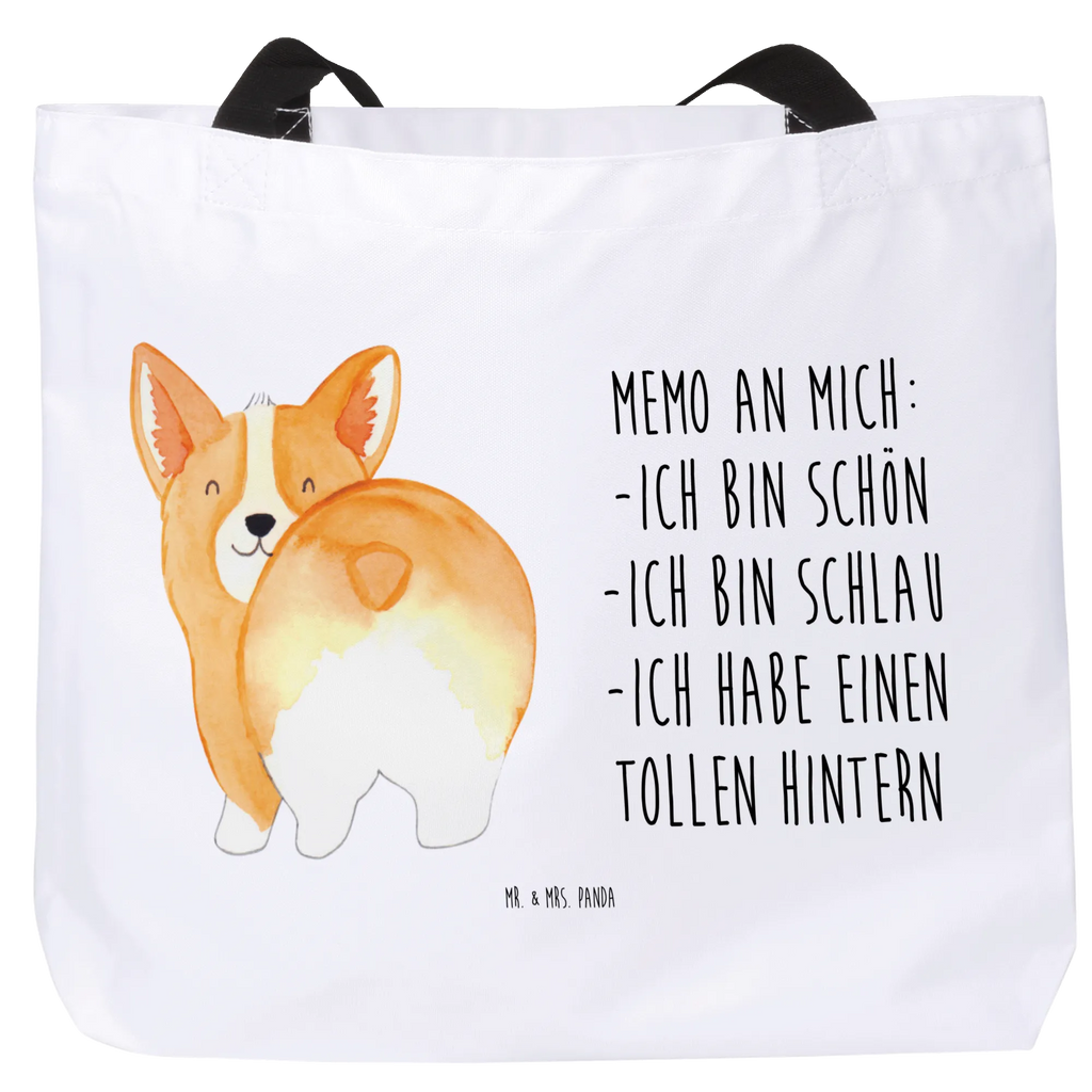 Shopper Corgie Po Beutel, Einkaufstasche, Tasche, Strandtasche, Einkaufsbeutel, Shopper, Schultasche, Freizeittasche, Tragebeutel, Schulbeutel, Alltagstasche, Hund, Hundemotiv, Haustier, Hunderasse, Tierliebhaber, Hundebesitzer, Sprüche, Corgie, Hundeliebe, Motivation, Selbstliebe, Spruch